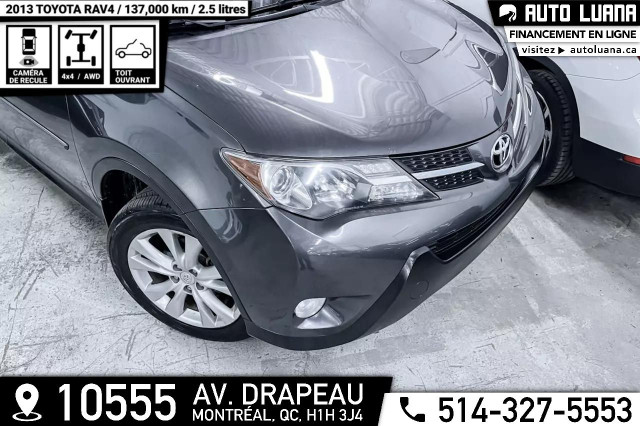 2013 TOYOTA RAV4 Limited AWD/TOIT OUV/CUIR/PUSH START/137,000km in Cars & Trucks in City of Montréal - Image 3