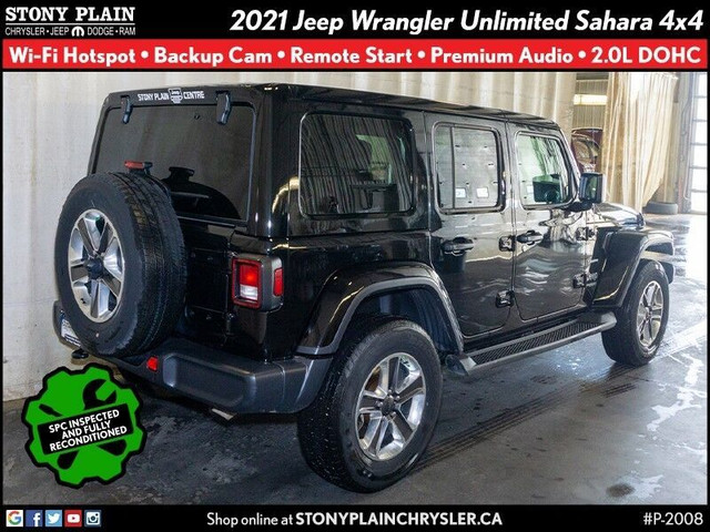  2021 Jeep Wrangler Unltd Sahara - Remote Start, B/U Cam, 2.0L in Cars & Trucks in St. Albert - Image 4