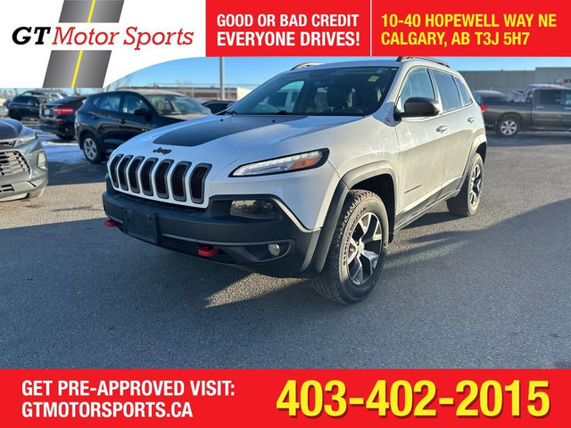 2016 Jeep Cherokee Trailhawk | LEATHER | BACKUP CAM | $0 DOWN in Cars & Trucks in Calgary