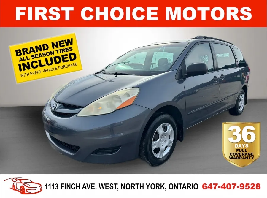 2006 TOYOTA SIENNA CE ~AUTOMATIC, FULLY CERTIFIED WITH WARRANTY!