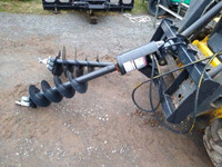 2021 JCT Hydraulic Skid Steer Auger with 14" & 18" Bits (Pre-Own