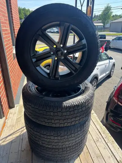 275-60-R20 MAGS ORIGINE F150 XLT SPORT 2023, PNEUS HERCULES AVALANCHE TT 9/32 USURE TRES BEAU KIT TR...
