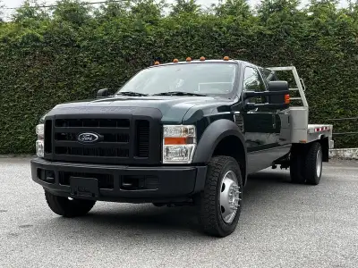 2008 Ford F-550 Powerstroke Diesel SuperCab 10 Foot Flatdeck 4WD, 6.4L, 8 cylinder, 4 door, automati...
