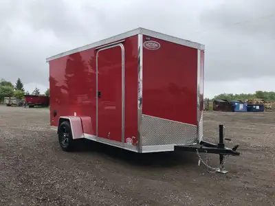 IRON LITE SERIES 6' X 12' SINGLE AXLE CARGO TRAILER WITH REAR RAMP DOOR! Unlock your hauling potenti...