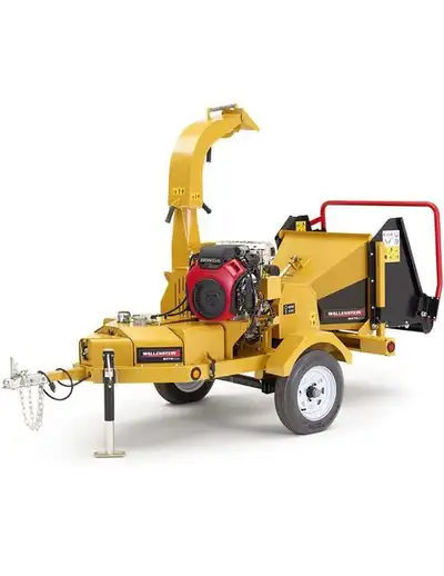 Wallenstein BXTR5224 Wood Chipper 5" chipping capacity auto hydraulic feed Engine HP 688 CC Honda GX...