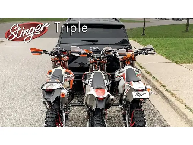 2024 Stinger TRIPLE MOTORCYCLE TRAILER in Cargo & Utility Trailers in Ottawa - Image 2
