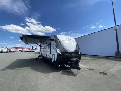 EAST TO WEST Alta travel trailer 2600KRB highlights: Wardrobe/Pantry King Bed Booth Dinette Pet Dish...