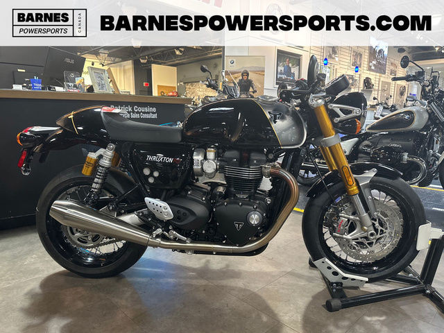 2024 Triumph Thruxton RS Jet Black Silver Ice in Street, Cruisers & Choppers in Calgary