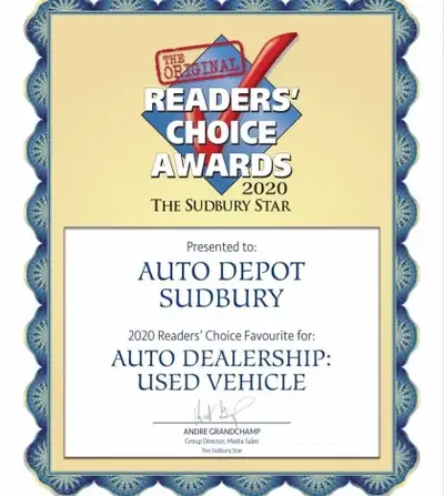 Locally owned business for over 32 years and voted Sudbury’s favourite dealership. Auto Depot showca...