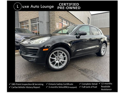  2015 Porsche Macan S AWD, BOSE, RED INT, PANO ROOF, NAV, LOADED