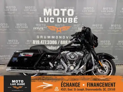 Harley-Davidson FLHX Street Glide 2009 130 269 KM MOTO CANADIENNE ALARME MOTEUR 96 PO CUBE FOURCHES...
