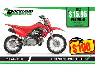 2025 Honda CRF110F La Honda CRF110F 2025 est la moto tout-terrain ultime pour les jeunes pilotes sou...