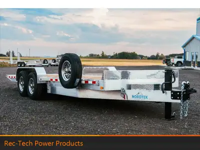 2025 Nordtek Tilt-deck 82in.X20' - 10K, double axle, LD, Alumimum Rims, Spare Tire Nordtek Tilt-Deck...