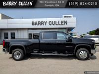 Presenting the 2025 Chevrolet Silverado 3500HD 4WD Crew Cab Long Box LTZ in a striking black color,... (image 1)