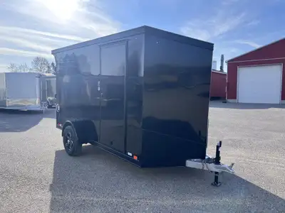 2024 United Enclosed Cargo Trailer 6 x 12 x 6'6in. Tall Blackout Package Rear Ramp Door W/ Extension...