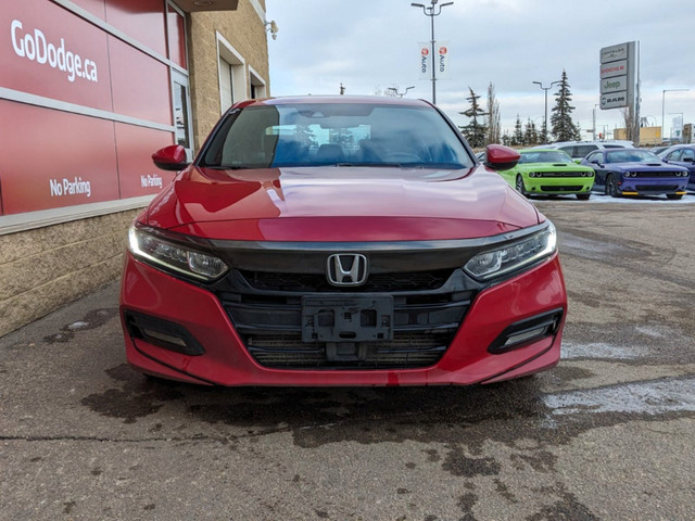 2018 Honda Accord Sedan SPORT IN RED EQUIPPED WITH A 1.5L TURBO  in Cars & Trucks in Edmonton - Image 2