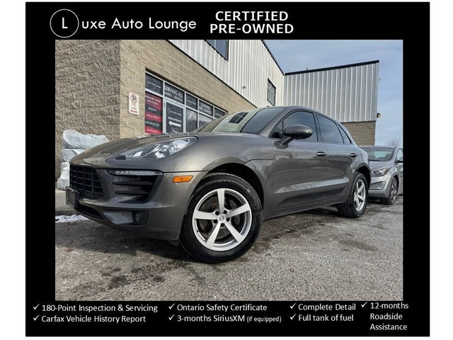 2018 Porsche Macan TURBO, PANO ROOF, NAV, BOSE AUDIO, HEATED SEA in Cars & Trucks in Ottawa