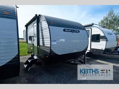 Sunset Park RV Sun Lite LTD 13BH highlights: 54in.in. x 74in.in. Full-Size Bed 9' Power Awning Bunk...