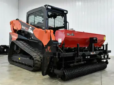 Seed large areas quickly, uniform coverage, excellent germination rates. Can be used on skid steer o...
