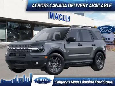 This brand new CARBONIZED GREY 2025 FORD BRONCO SPORT BIG BEND is powered by a 1.5L ECOBOOST ENGINE...