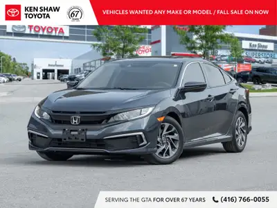 Beautiful Cosmic Blue Metallic 2020 Honda Civic EX! Sunroof / Power Driver Seat / Push Button Start...