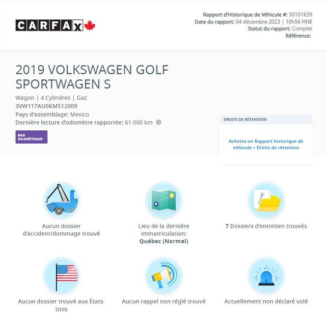 2019 Volkswagen GOLF SPORTWAGEN in Cars & Trucks in Laval / North Shore - Image 2