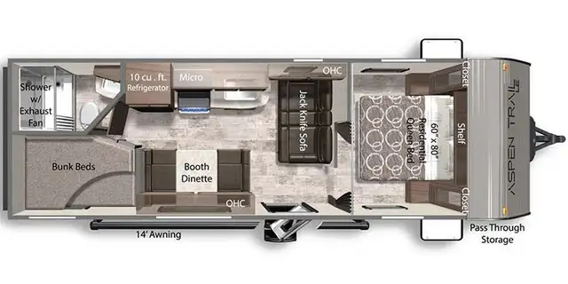2024 Dutchmen Aspen Trail LE 25BH Bunks - Camper Travel Trailer in Travel Trailers & Campers in Winnipeg - Image 3