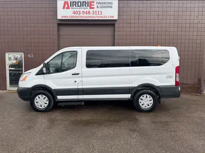 2017 Ford TRANSIT XLT 8 Passenger Van 3.5L V6 Gas Eco Boost 147,744 KM 4X4! Power Windows, Power Mir...