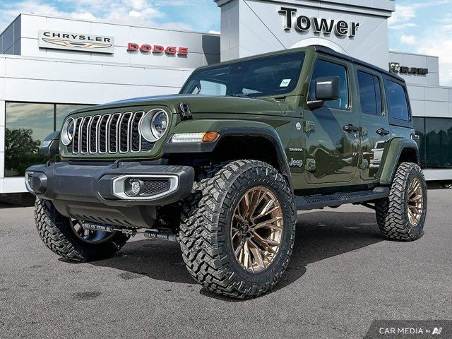 2024 Jeep Wrangler Sahara | Lifted | Side Steps | Gold Fuel in Cars & Trucks in Calgary