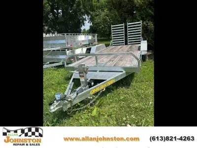 Galvanized 18 foot 5 ton equipment hauler