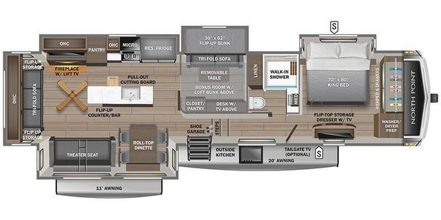 2025 JAYCO NORTH POINT 377 RLBH in RVs & Motorhomes in Saskatoon - Image 3