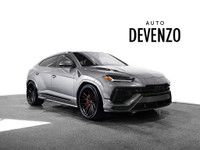 2023 Lamborghini Urus S 657hp, Grey Metallic on Leather Package in Black with Orange Trim, Orange Le... (image 1)