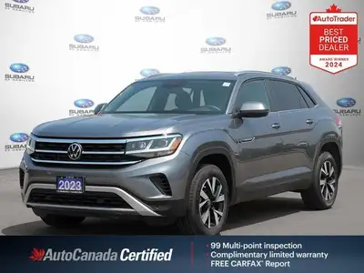 New Price! Odometer is 40747 kilometers below market average! Pure Gray 2023 Volkswagen Atlas Cross...