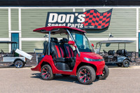2023 HDK Electric Vehicles D3 Luxury Golf Cart Candy Apple Red