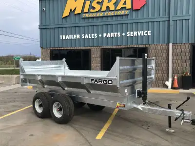 Canadian Made Offroad & Farm Dump Trailers at Miska Trailers From nimble 1 Ton Manual Dumps perfect...