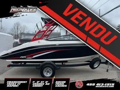 2019 Yamaha AR 195 SEULEMENT 163 HEURES!! 2019 YAMAHA AR195 MAGNIFIQUE BATEAU DE PLAISANCE FIABILITÉ...