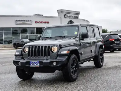 2023 Jeep Wrangler 4D Sport Utility Sport Sting-Gray Clearcoat **ONE OWNER**, 220 Amp Alternator, 24...