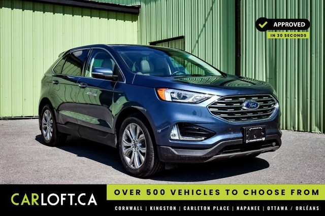 2019 Ford Edge Titanium AWD • SUNROOF • NAV • HEATED LEATHER in Cars & Trucks in Cornwall