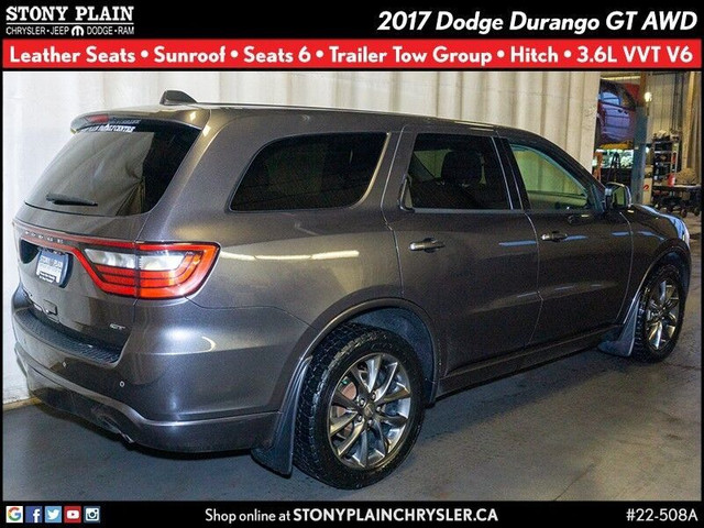  2017 Dodge Durango GT - Leather, Sunroof, Seats 6, Tow Grp, V6 in Cars & Trucks in St. Albert - Image 4