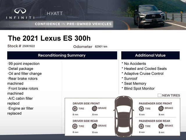 2021 Lexus ES ES 300h - No Accidents | Cooled Seats | Adaptive in Cars & Trucks in Calgary - Image 2