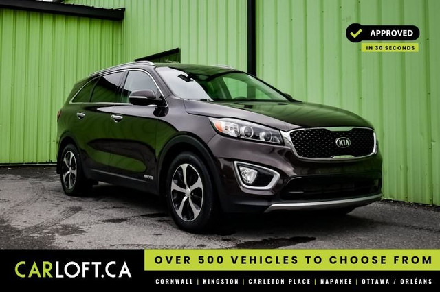 2018 Kia Sorento EX V6 • HEATED LEATHER • PREM. AUDIO • CP/AA in Cars & Trucks in Cornwall