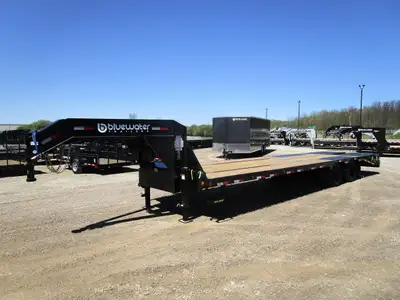 Load Trail Gooseneck Low-Pro Trailer w/12in. 19 lb I-Beam Frame 24,000 Lb is $29,862.00 ! Ord: 73426...