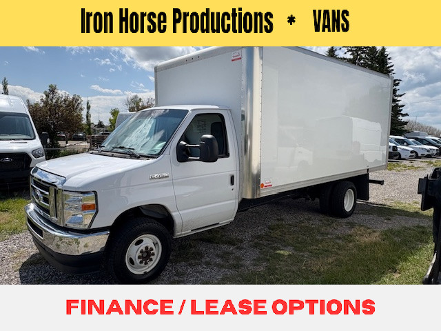 2022 Ford E-Series Cutaway 16' ALLOY CUBE VAN RAMP NICE CAN LEAS in Cars & Trucks in Calgary