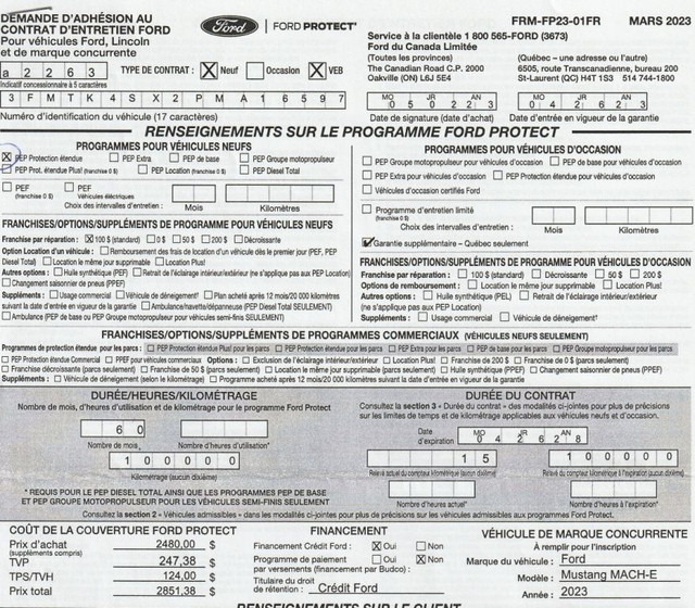 2023 Ford Mustang Mach-E + 4 PNEUS HIVER NOKIAN+ GARANTIE PROLON in Cars & Trucks in Laurentides - Image 3