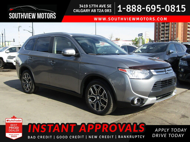 2015 Mitsubishi Outlander GT 4WD 3.0L V6 NAV/CAM/ROOF/7PASS/LEAT in Cars & Trucks in Calgary