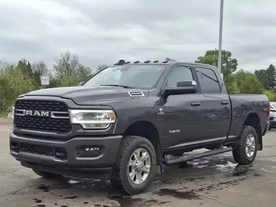 Look at this certified 2022 Ram 2500 Big Horn Crew 4X4 | 6.7L Cummins Diesel | Sport | Nav | Heated...