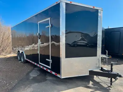 New Cynergy 8.5x24 Ramp Door 5200 axles Under coating DONE Easy financing available $54/weekly oac