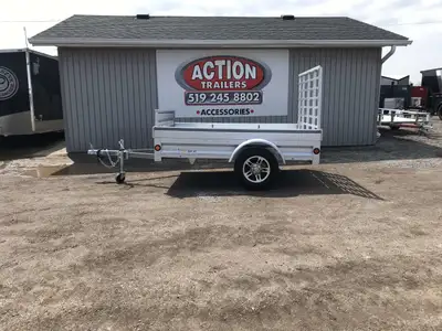 Action Series Canadian-Made 5' x 7' Solid Side Utility Trailer with Ramp Gate Durability meets versa...