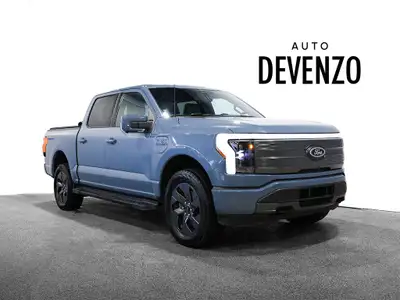 PDSF 97,625$, 2023 Ford F-150 4WD Lightning Lariat 100% Electric, Azure Grey Metallic Tri-Coat on Gr...