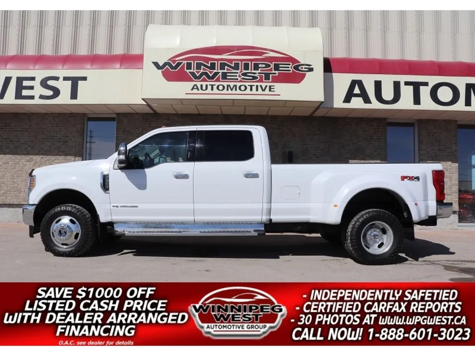 2018 Ford F-350 CREW DUALLY 6.7L POWERSTROKE 4X4, LOADED & CLEA